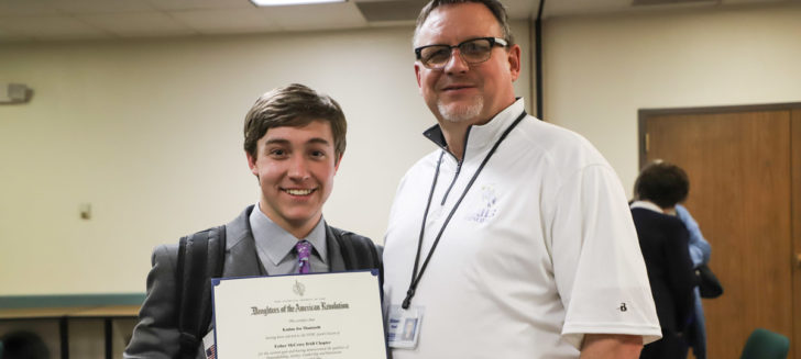 Boys Ranch youth, Kadan, receives DAR Good Citizen Award