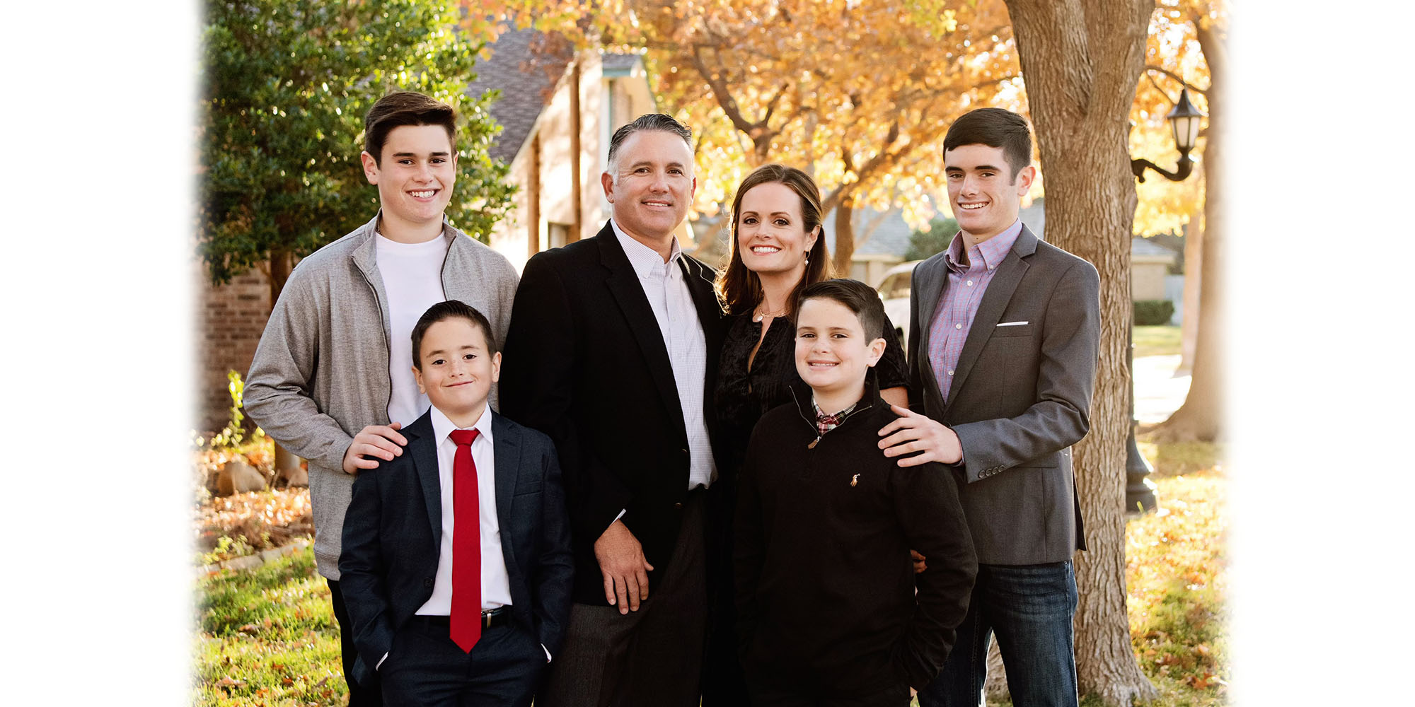 Lance Purcell with his family