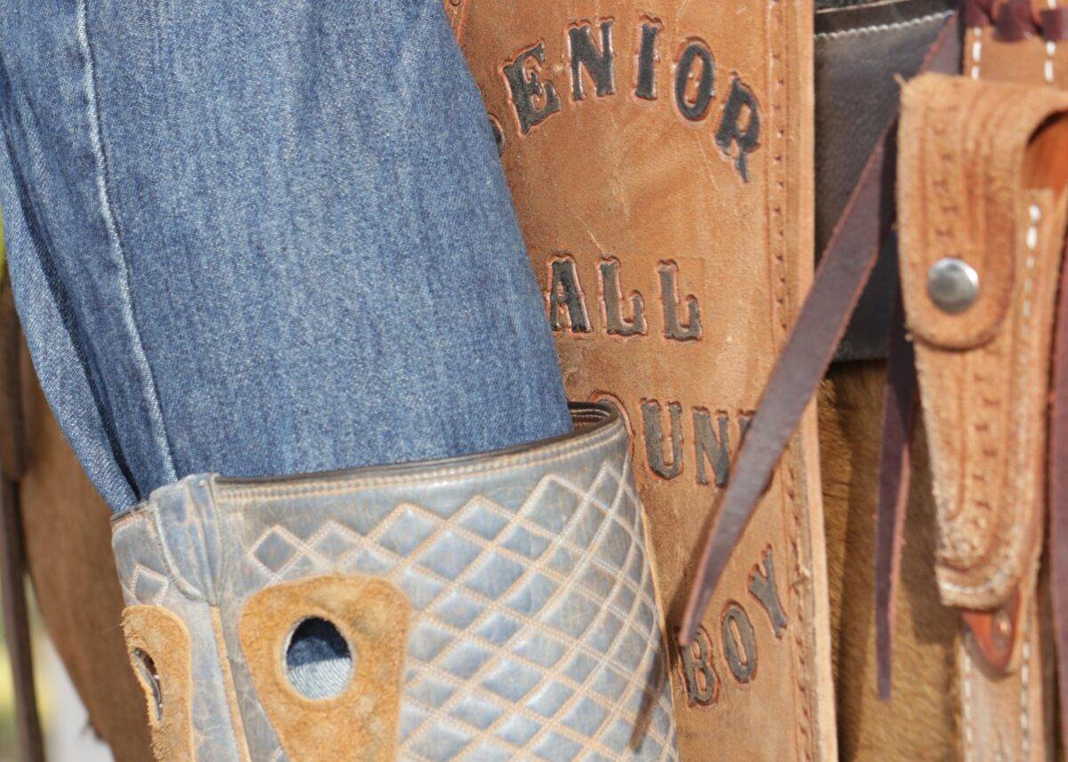 James won the all-around senior cowboy saddle at the 2022 Boys Ranch Rodeo.